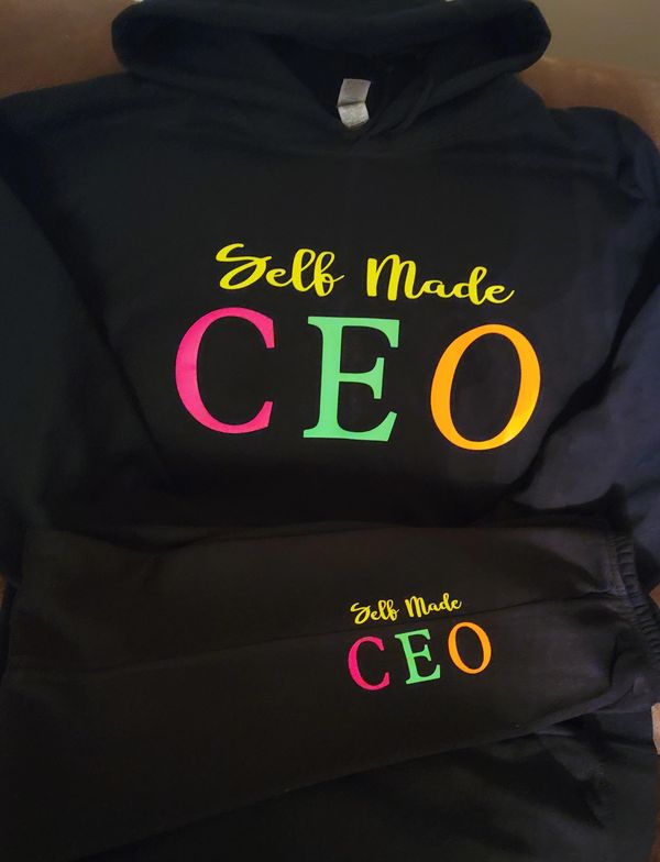 Self Made CEO Entrepreneur Conversational Wear T Shirt Hoodie